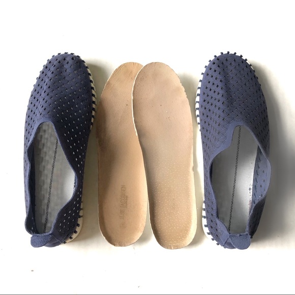 Ilse Jacobsen Blue Tulip Perforated Slip On Shoes - Picture 10 of 12